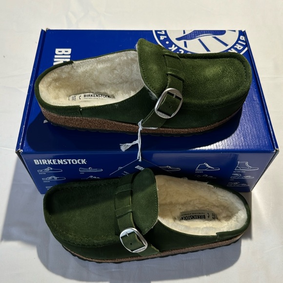 Birkenstock Shoes - NWT BIRKENSTOCK  Buckley Shearling Mountain View Green US 8